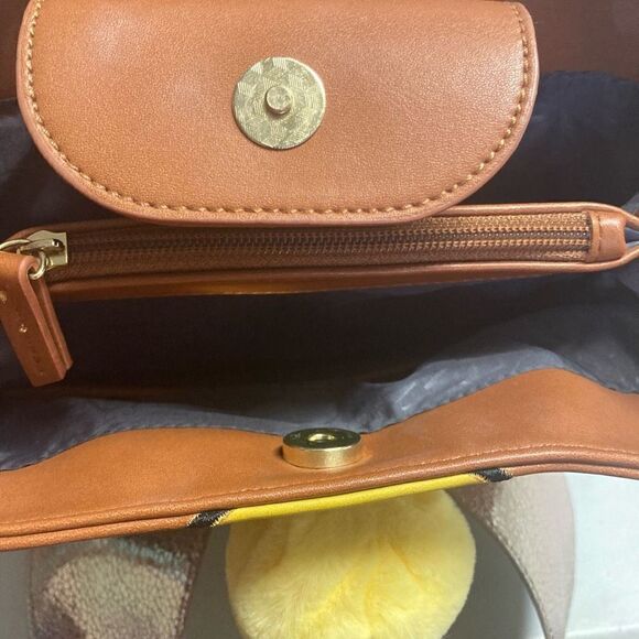 DANIELLE NICOLE Disney‎ Parks Tinkerbell Convertible Backpack Handbag Brown - Picture 9 of 12